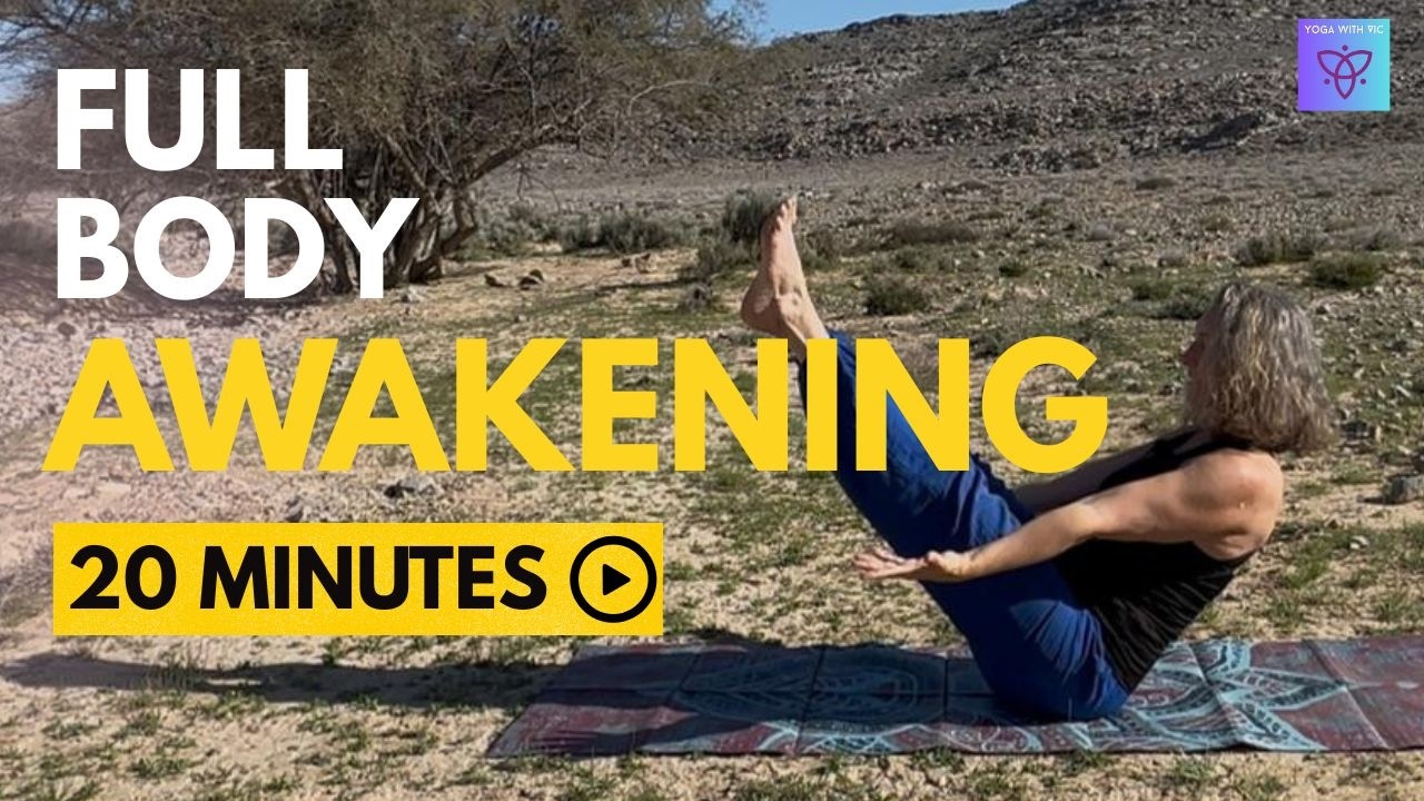Full body awakening, a 20-min energizing flow. Strenght, core and balance.