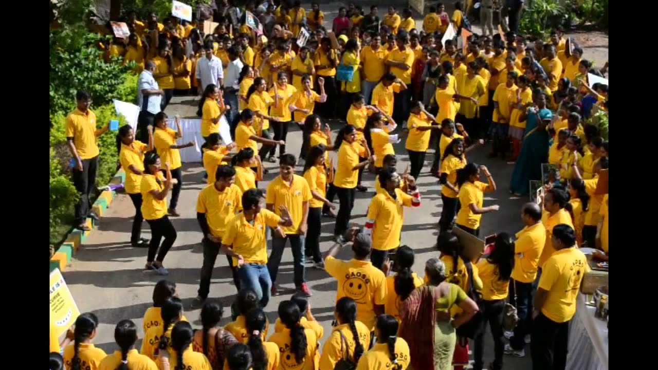 FLASHMOB by SIBAR DENTAL COLLEGE STUDS @ SMILE TORCH