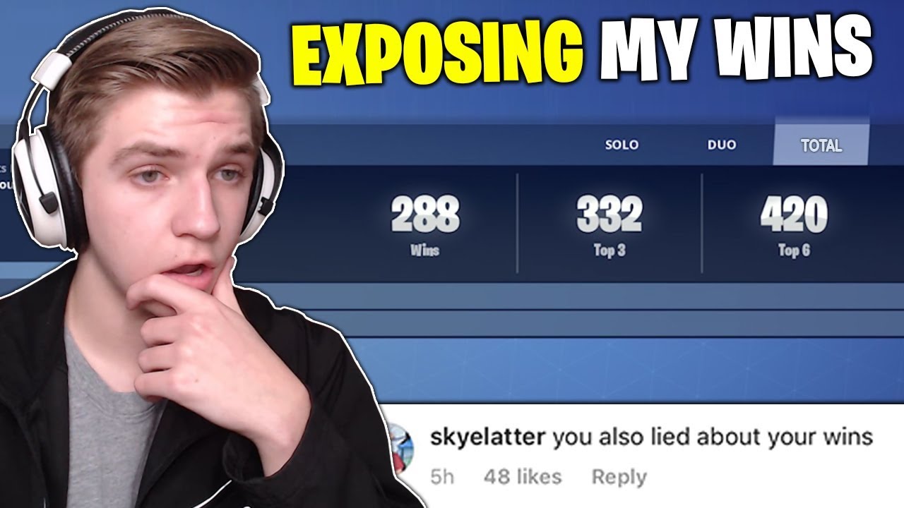 I lied about my Fortnite Mobile wins... (exposing my true win count)