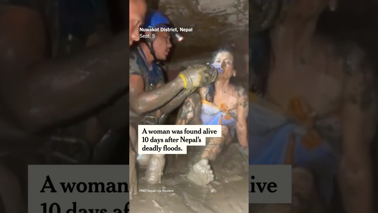 Woman Is Rescued From Buried House 10 Days After Nepal Floods