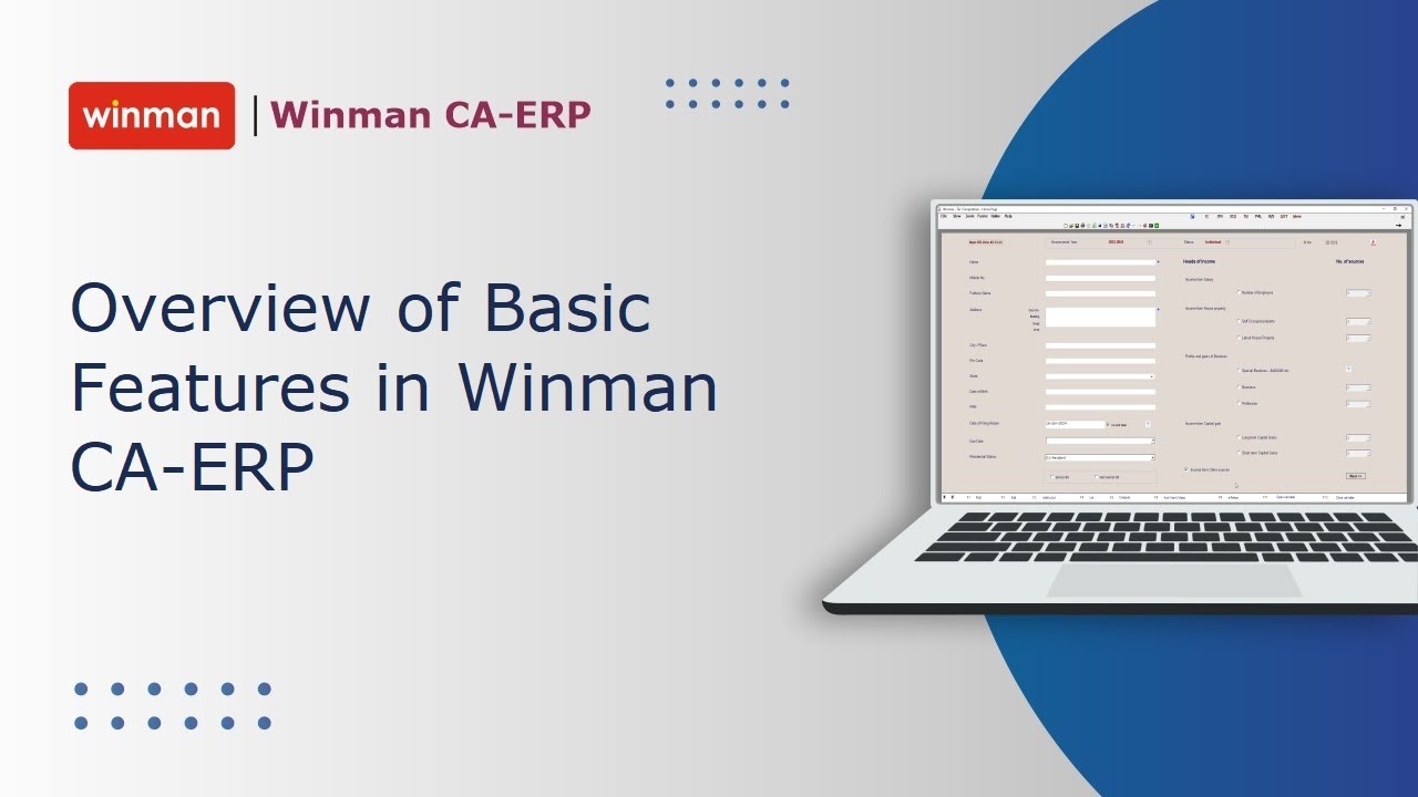 Обзор основных функций Winman CA-ERP
