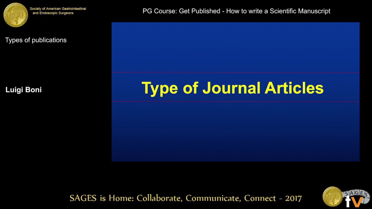 Type of publications