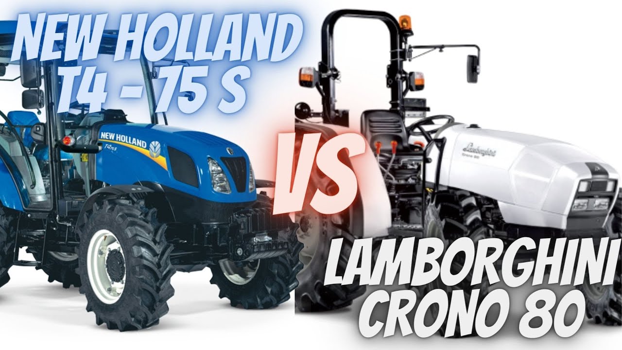 NEW HOLLAND T4 75 S  VS LAMBORGHINI CRONO 80 #top #tractor #newholland #lamborghini
