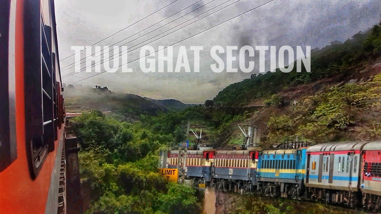 Igatpuri Kasara ghat section(Thul Ghat) monsoon train journey on Gitanjali Express