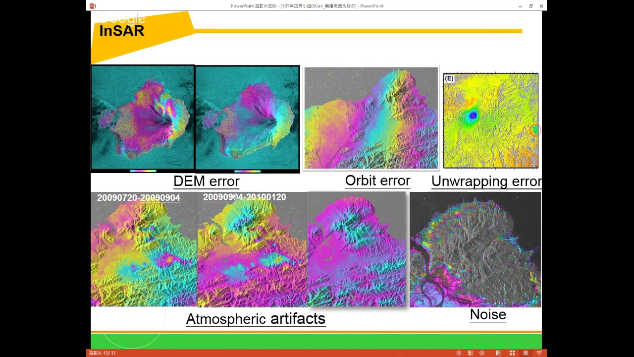 「20180109 InSAR 在水土保持與坡地防災上之應用 (陳柔妃)」