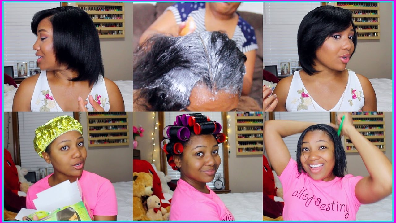 Relaxer Day 2017 Start To Finish + Condition, Roller Set, Style + GIVEAWAY WINNER!