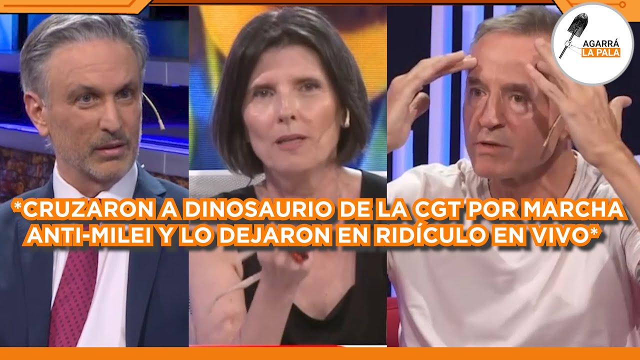 CRUZARON A DINOSAURIO ANTI-MILEI DE LA CGT Y LO DEJARON EN RIDÍCULO EN TN POR LA MARCHA DEL CONGRESO