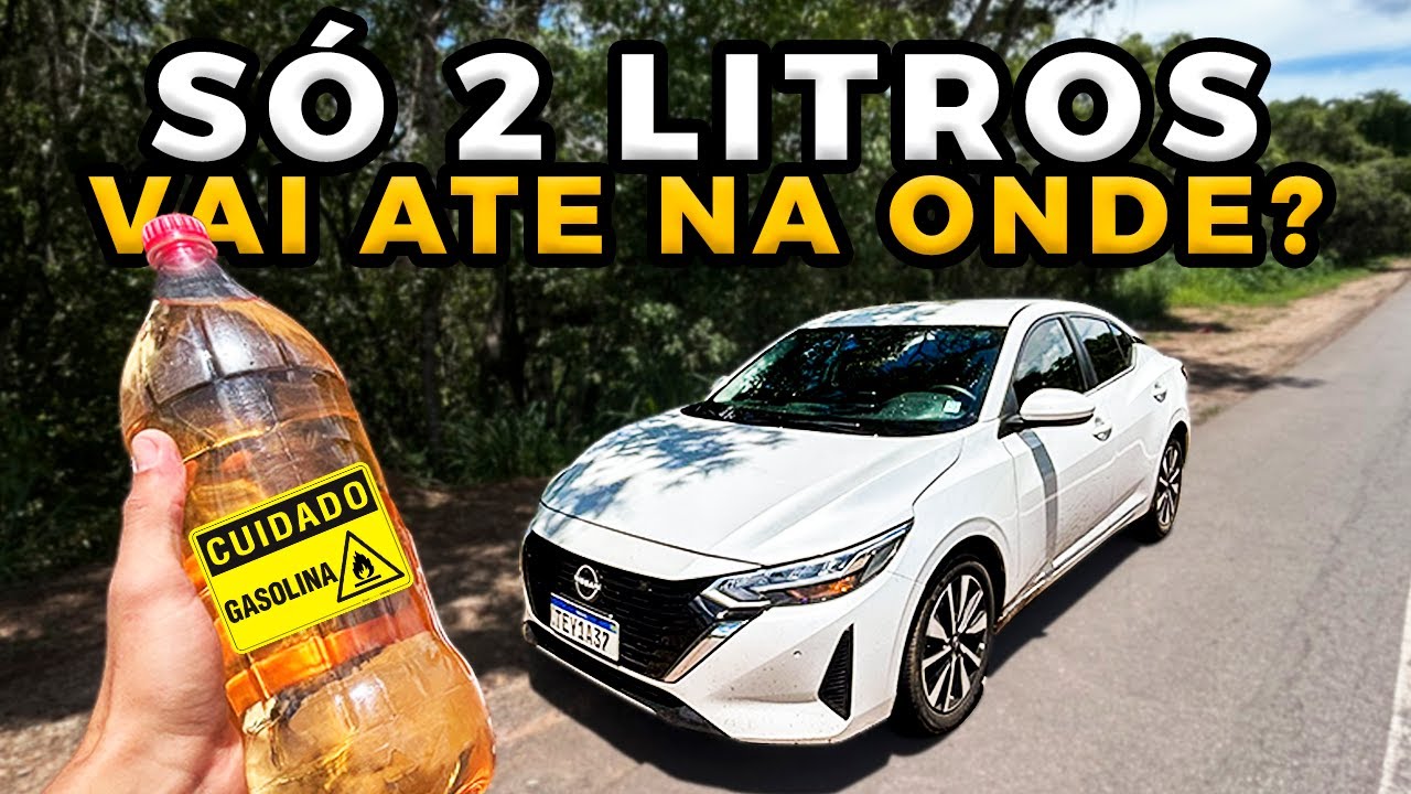 Quantos KM o Novo SENTRA Faz com 2 Litros de Gasolina?