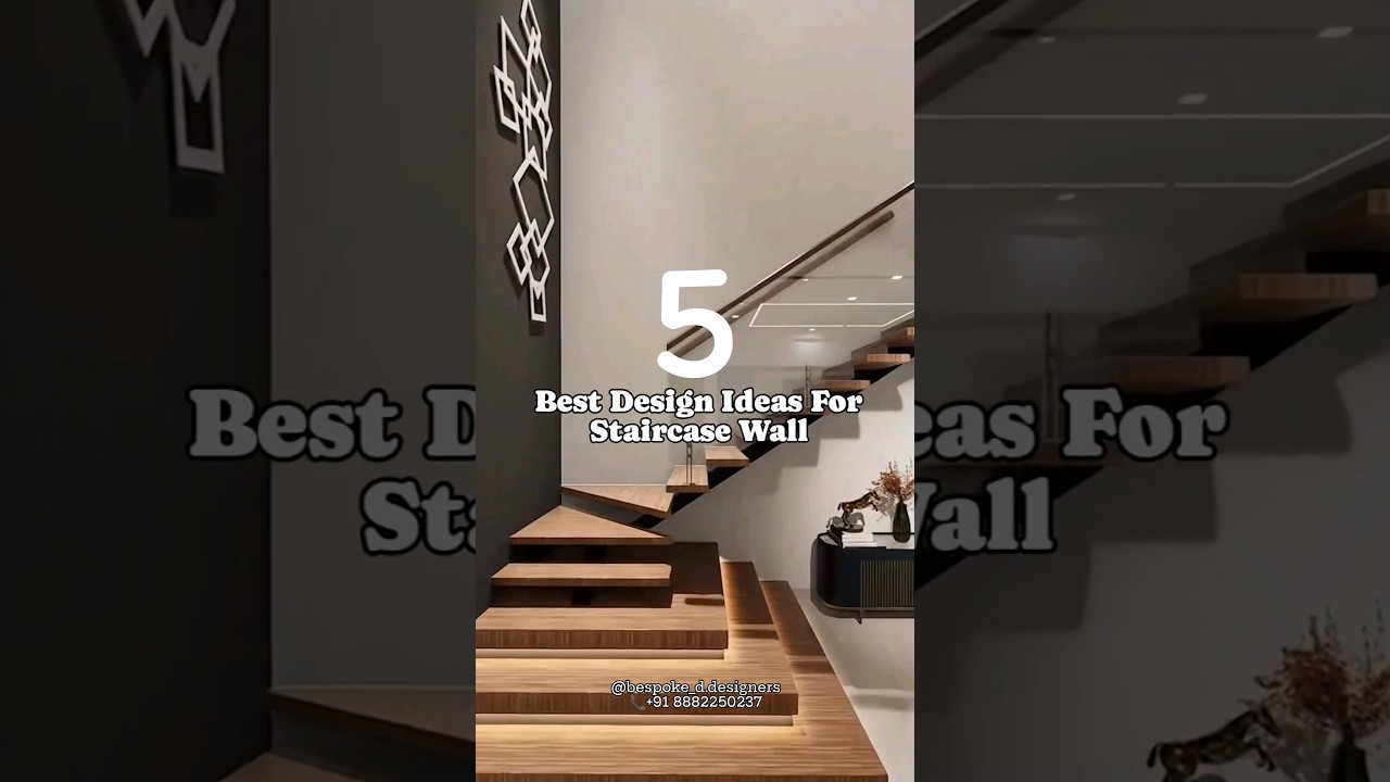5 Best Design Ideas For Staircase Wall