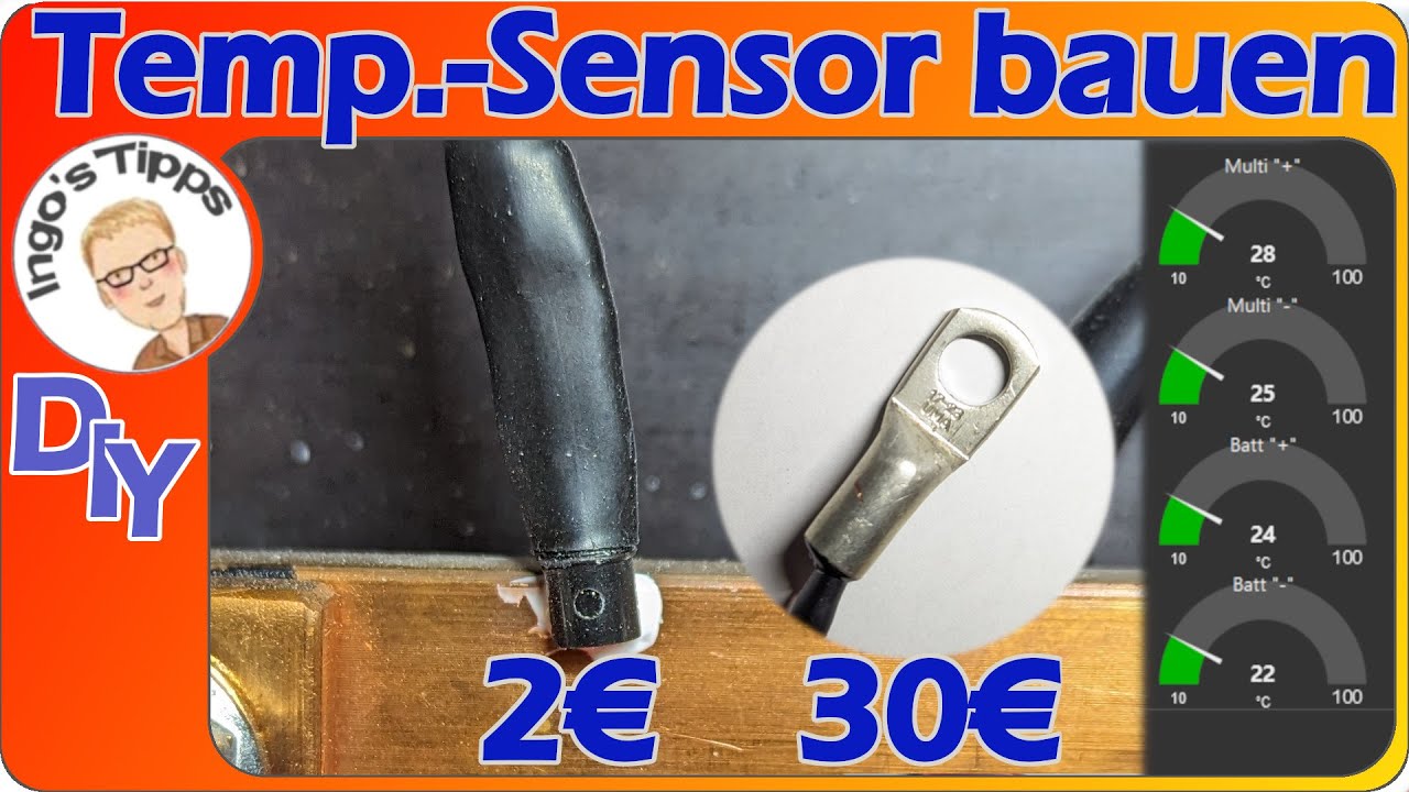 Victron Temperatursensoren für 2,- € selber bauen Busbar Temperaturüberwachung | IngosTipps