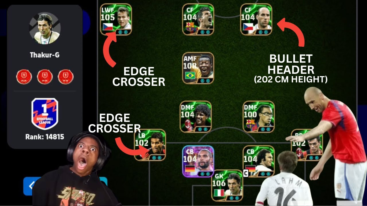 ⚽ How to Counter Cross Spammers in Division 1 – Jan Koller Edition! #efootballmobile #efootball2025