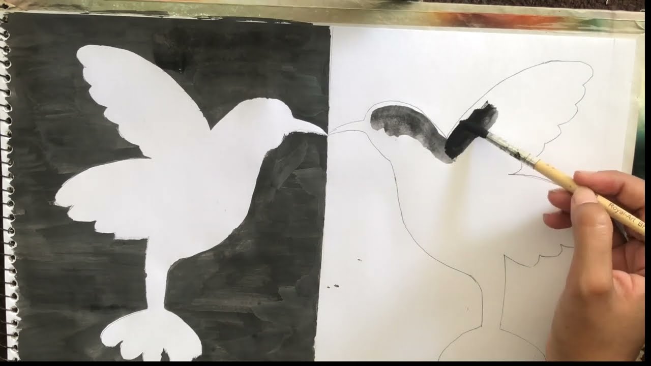 How to make positive negative space art | What is positive and negative space