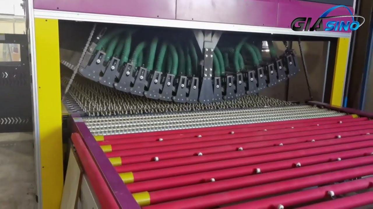 Forced Convection Flat/Bent Glass Tempering Furnace (Curved by Soft Shaft)#glassmakingmachine#glass