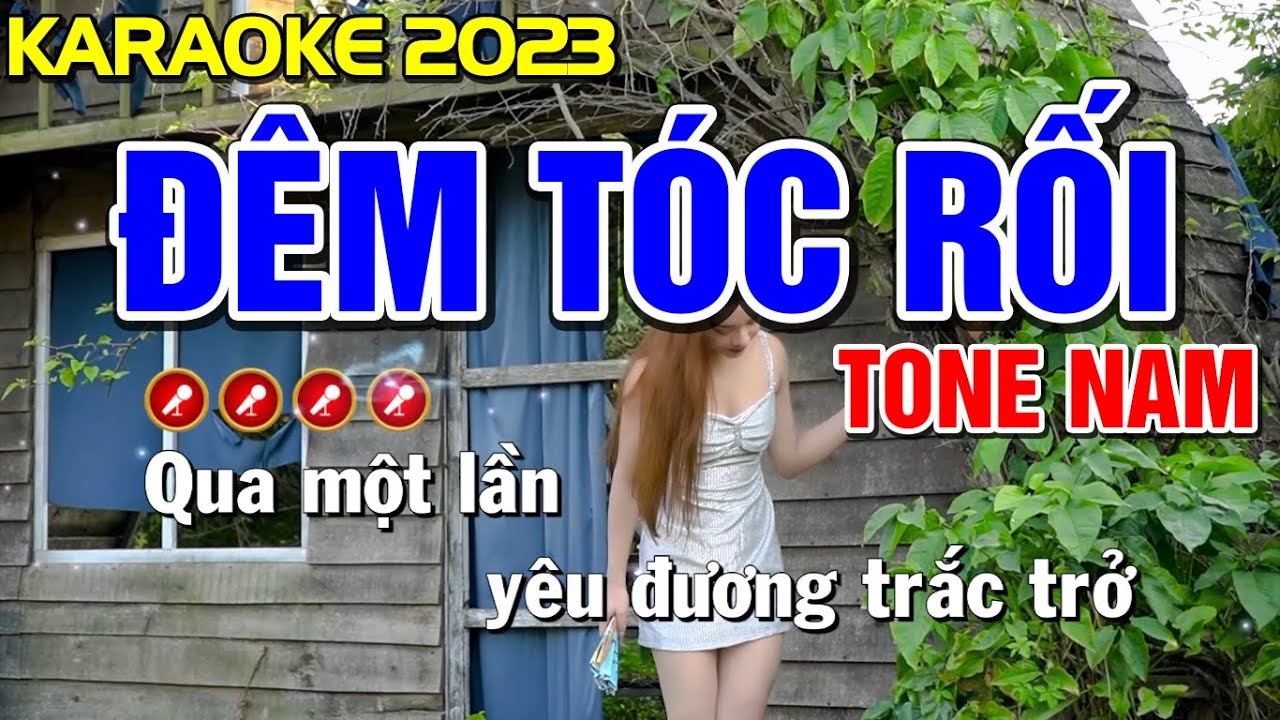 ĐÊM TÓC RỐI Karaoke Nhạc Sống Tone Nam ( BEAT CHUẨN ) - Tình Trần Organ