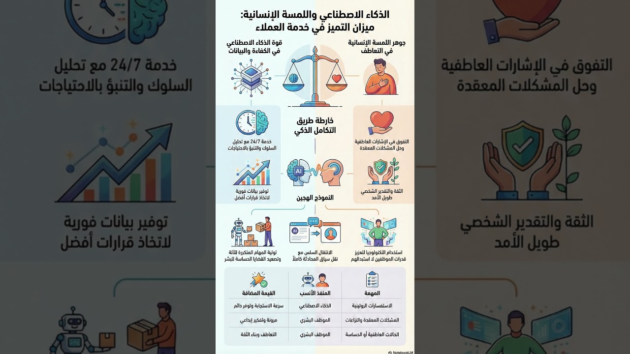 خدمة العملاء بين كفاءة الآلة والتعاطف البشري