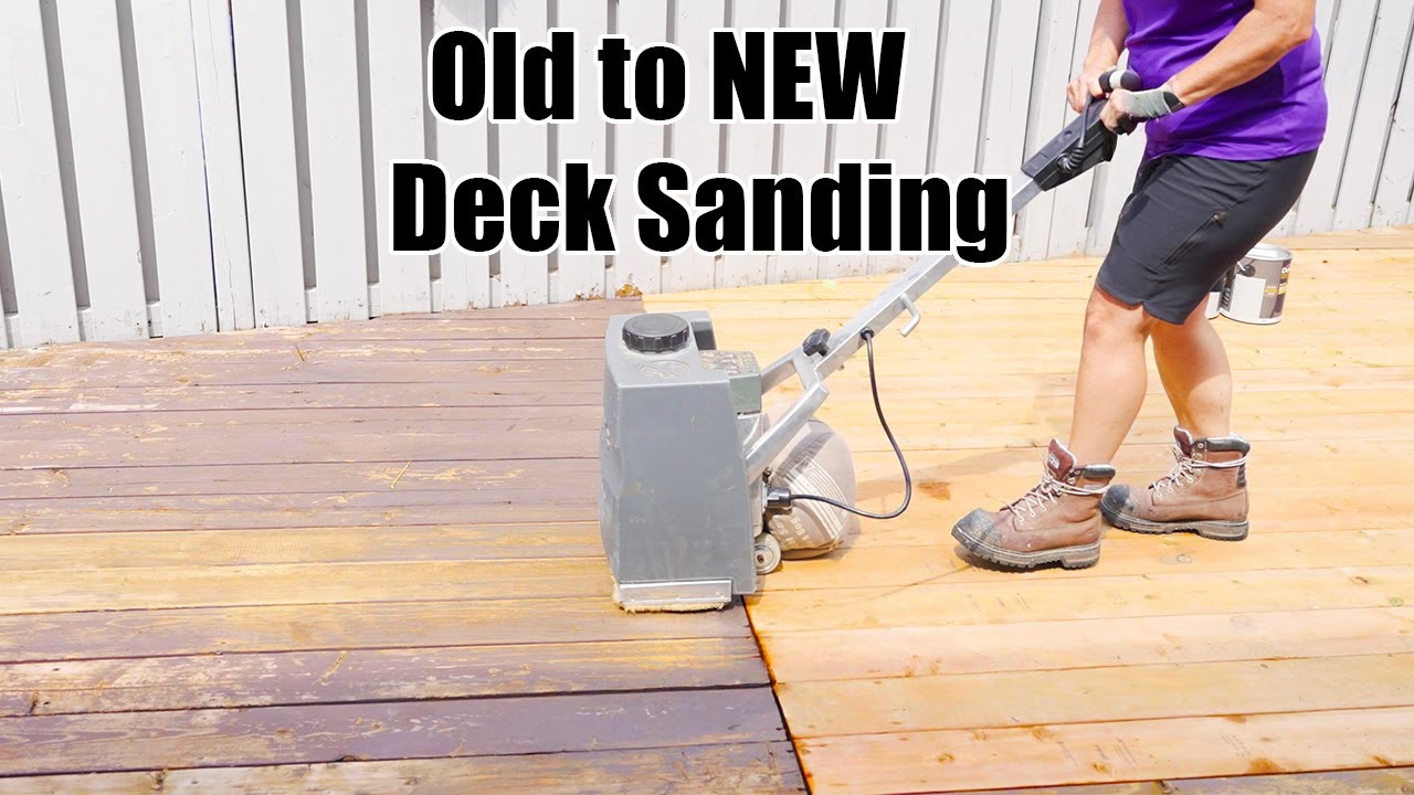 How to Sand you Deck PROPERLY - DIY