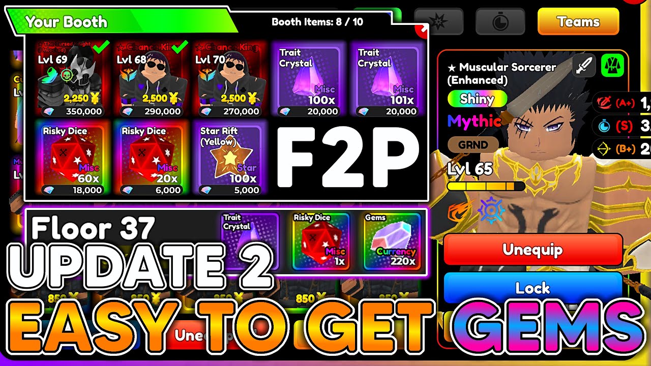 TRADING IN ANIME DEFENDERS! EASY GEM PROFITS, COMPLETING UPDATE 2! SPENDING 150K GEMS! NOOB TO PRO