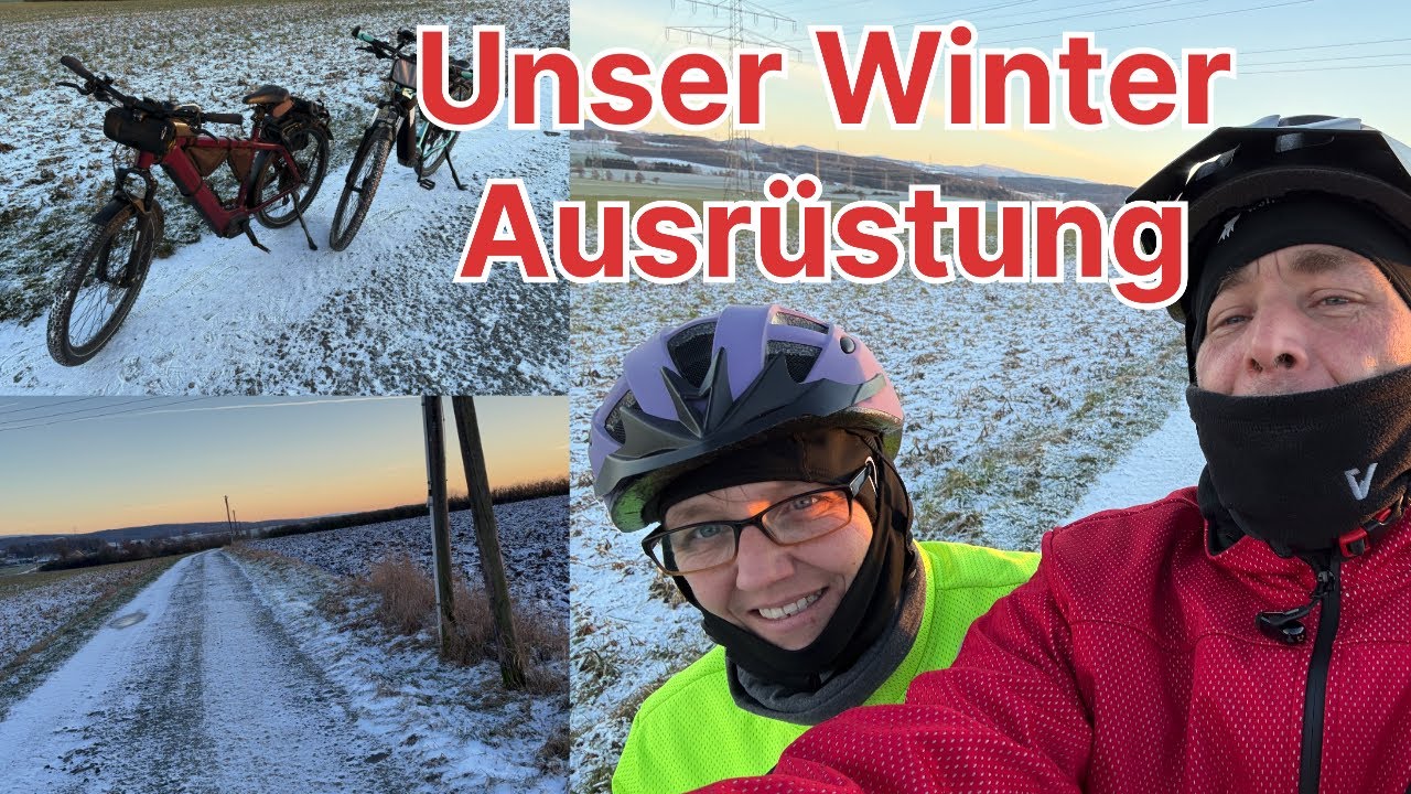 Was wir so in der kalten Jahreszeit für das Fahrrad fahren anziehen.