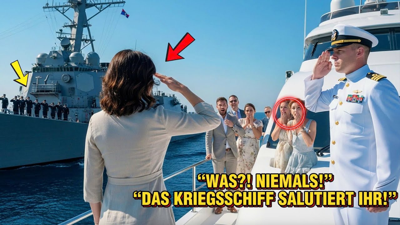 Sie verspotteten die Frau auf der Luxusyacht – bis ein Zerstörer ihr salutierte