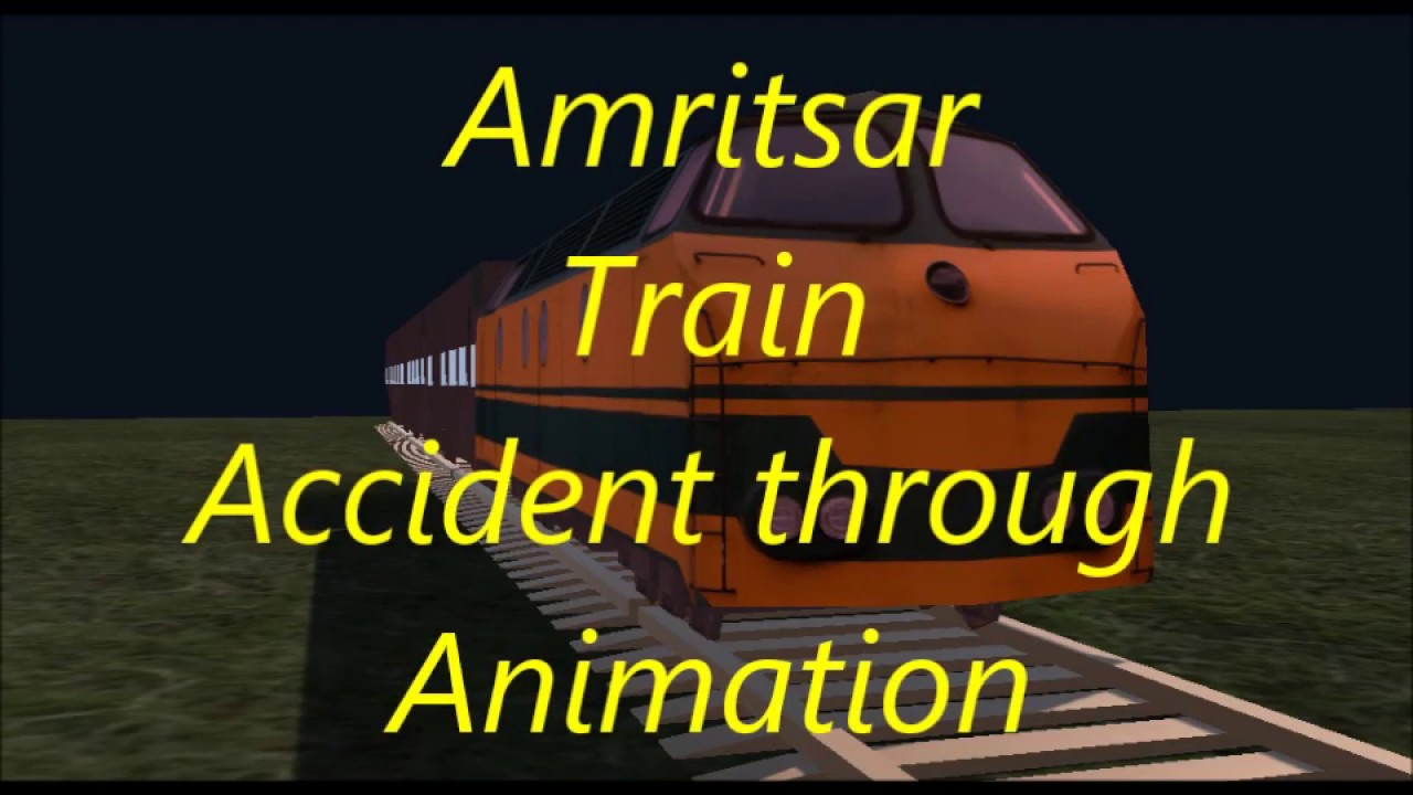 amritsar train accident through animation non violently