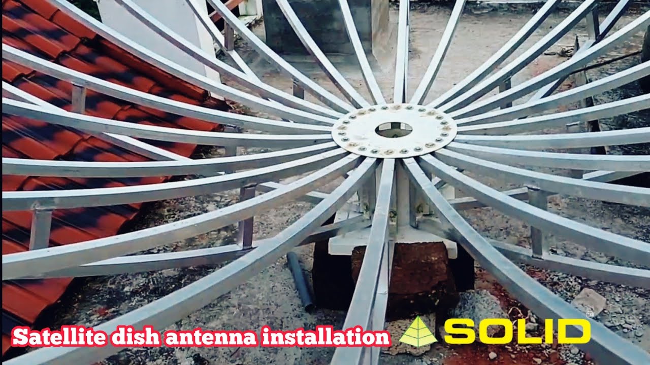 Solid 8 Feet Dish installation part 3 | Ribs installation