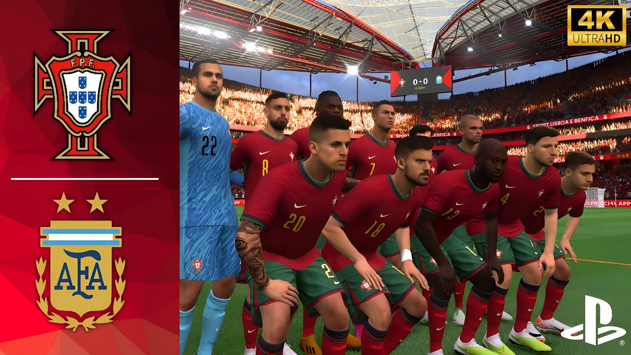 Portugal vs Argentina FC24 4K HDR Gameplay PS4  #playstation #gameplay #football 