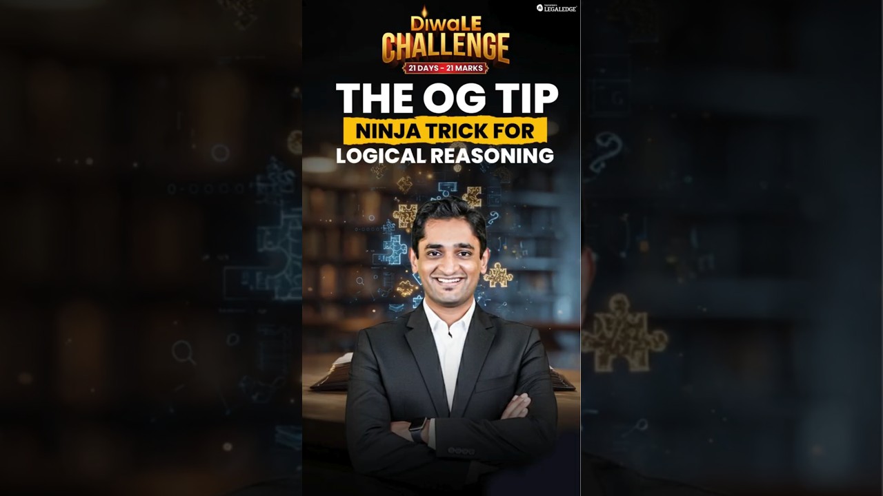 Ninja trick for Logical Reasoning #clat #clat2026 #logicalreasoning #tricks