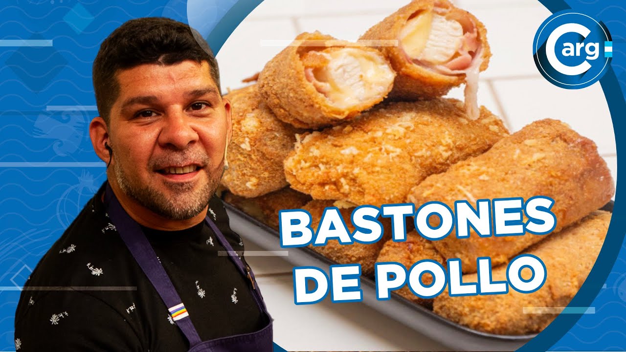 CÓMO HAGO BASTONES DE POLLO CON QUESO Y PANCETA