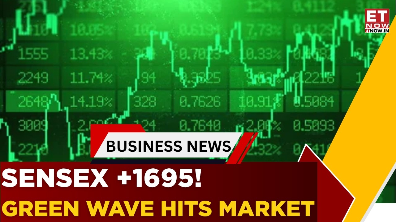 Закрытие торгов: Sensex взлетел на 1695 пунктов, Nifty преодолел отметку 23 600; основные отрасле...