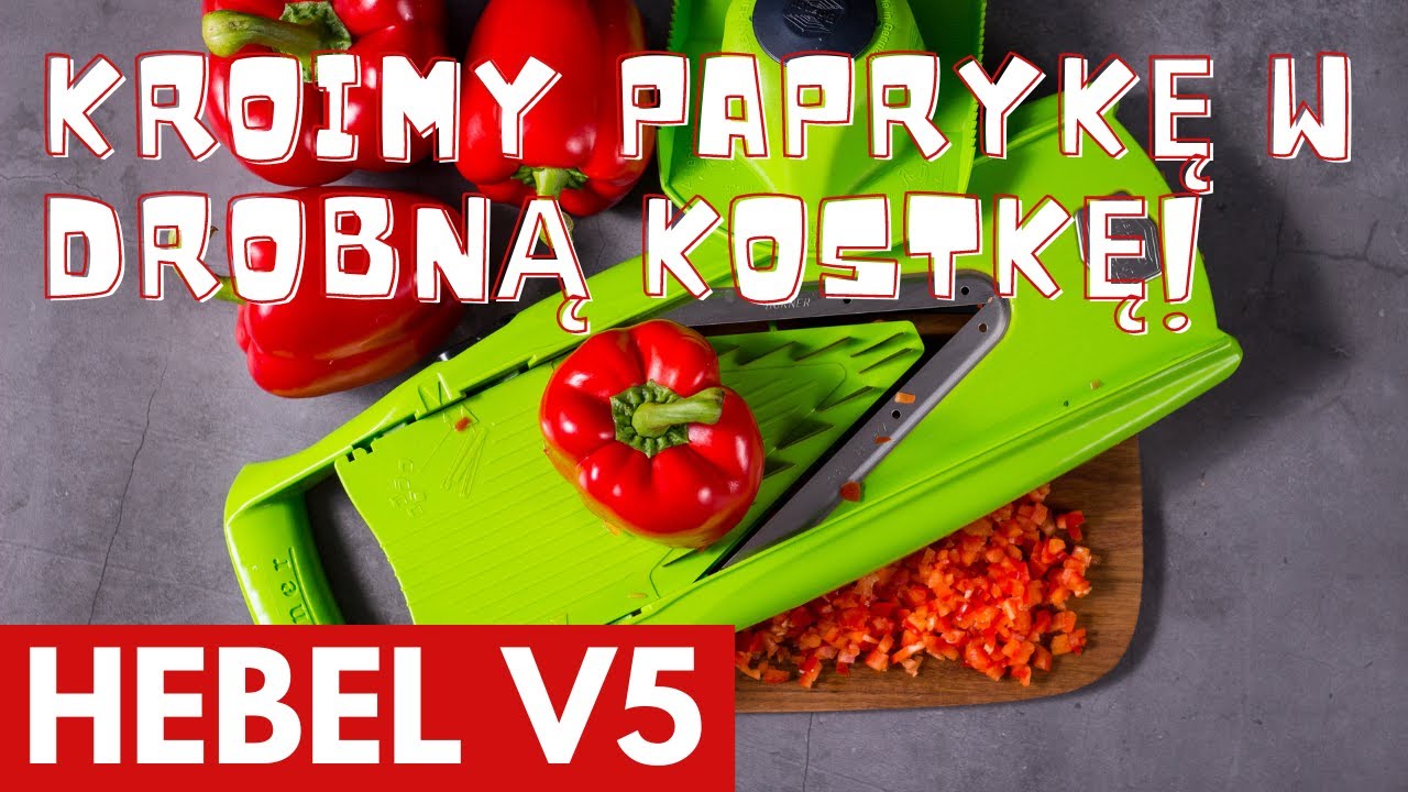 Krojenie PAPRYKI w drobną KOSTKĘ z Szatkownicą do warzyw HEBLEM V5!