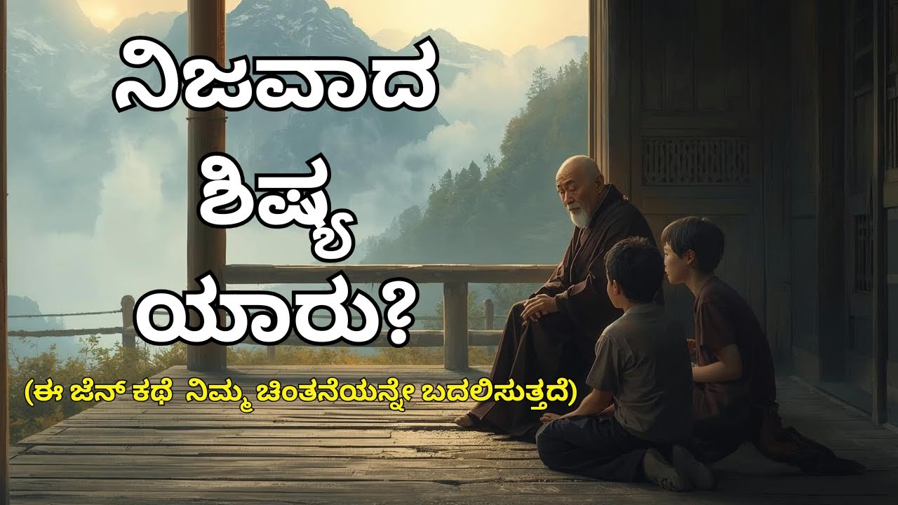 ಈ ಜೆನ್ ಕಥೆ ನಿಮ್ಮ ಚಿಂತನೆಯನ್ನೇ ಬದಲಿಸುತ್ತದೆ🌞ನಿಜವಾದ ಶಿಷ್ಯ ಯಾರು?🌞Inspirational @KannadaTalesByAlka