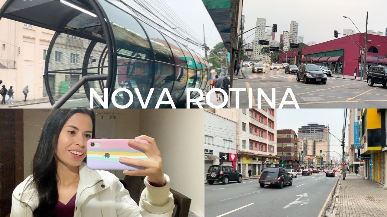 PRIMEIRO DIA DE TRABALHO | nova rotina ,conhecendo um pouco do centro de Curitiba e mais ✨