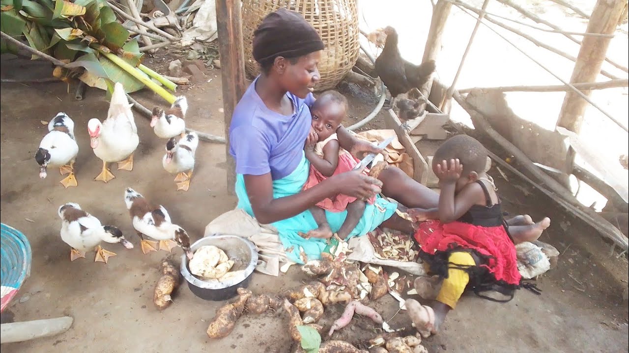 Typical African Village Evening routine