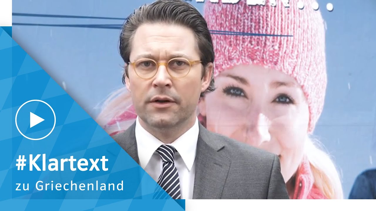 Andreas Scheuer spricht #Klartext zu Reformen in Griechenland