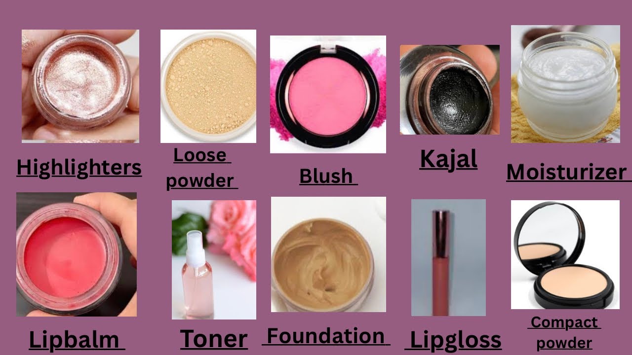 All makeup products at home | Diy Homemade makeup products | Homemade makeup |