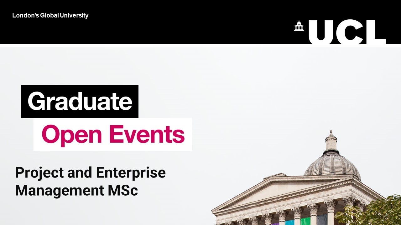 Bartlett Graduate Open Days: Project and Enterprise Management MSc