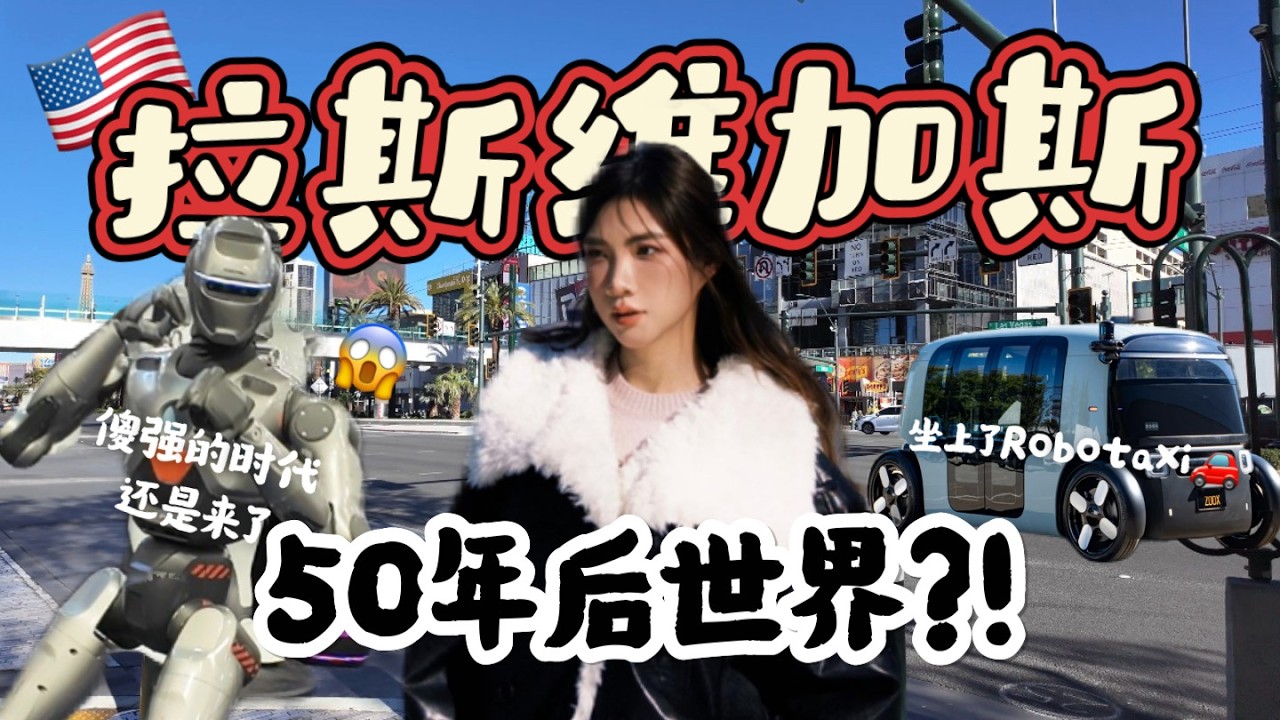 🇺🇸美国Las Vegas终极Vlog：去过最远的国家！来看50年后的世界！一份炸鸡RM100？