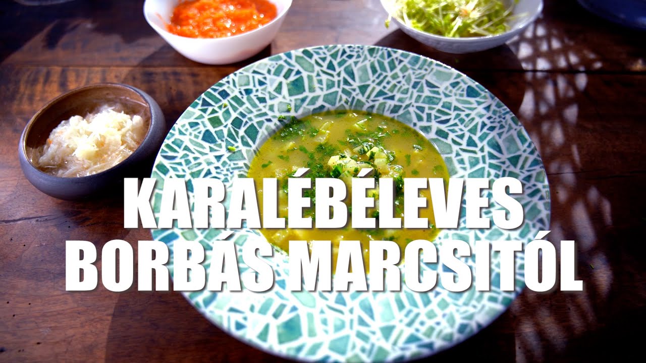 Téli karalábéleves Borbás Marcsi konyhájából