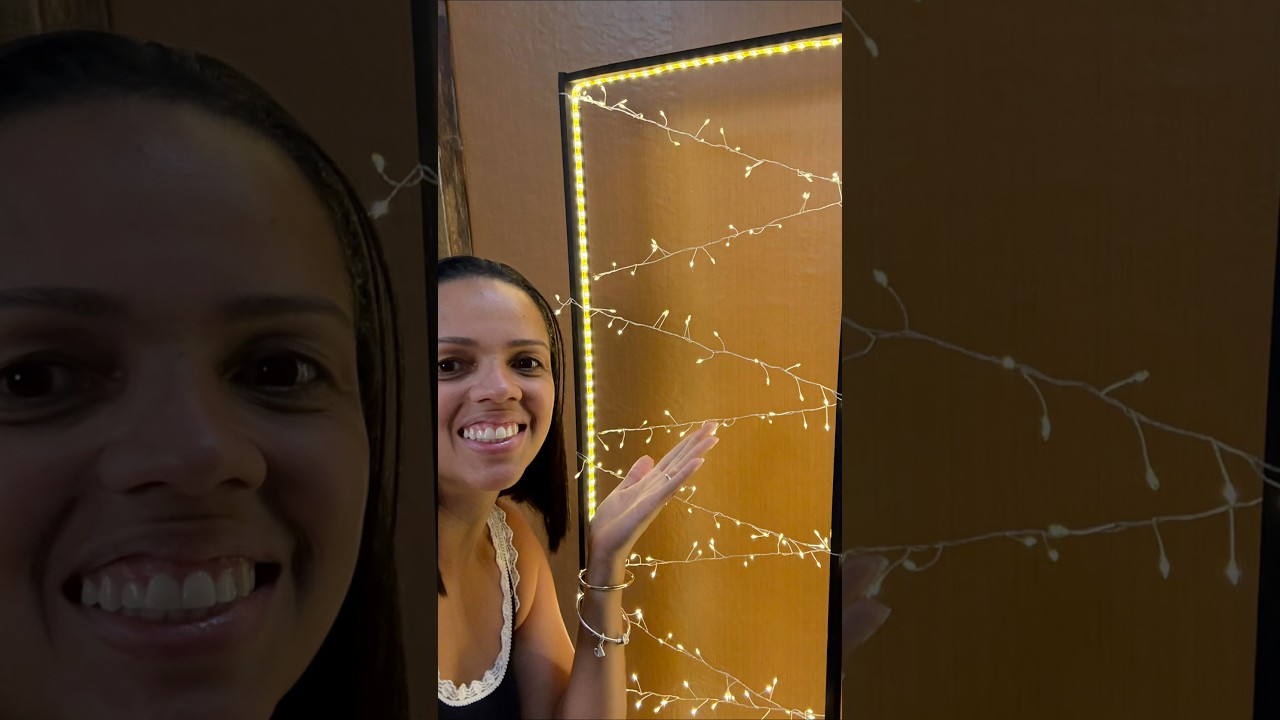 Diy- Luminária de madeira e Led  