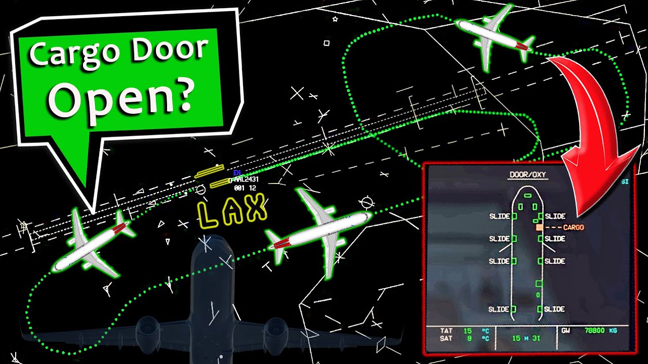 American A321 has OPEN DOOR INDICATIONS out of LAX | Emergency Returns