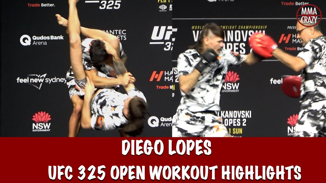 UFC 325: Diego Lopes Open Workout Highlights
