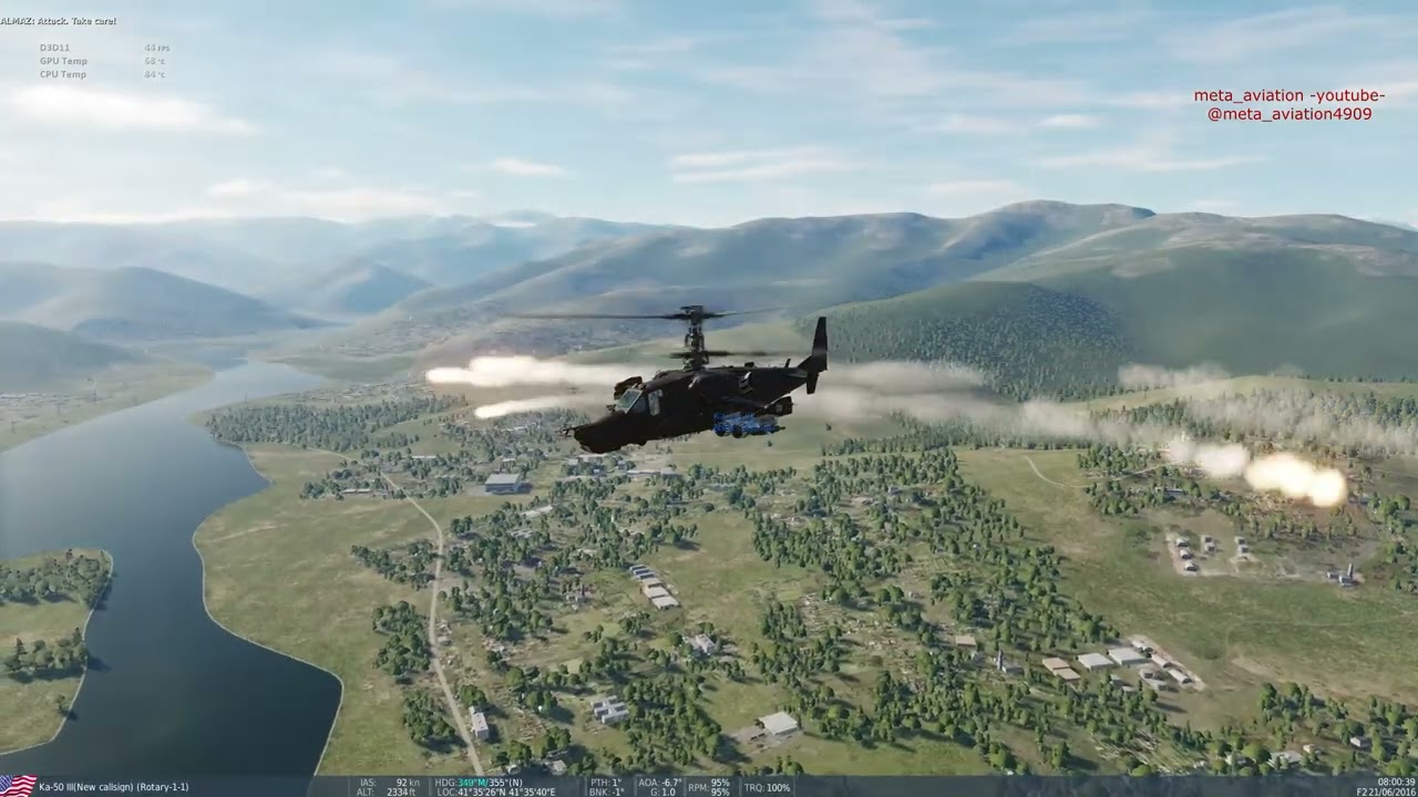 DCS:WORLD ka-50 black shark 3 MWS (Missile Warning System) TEST
