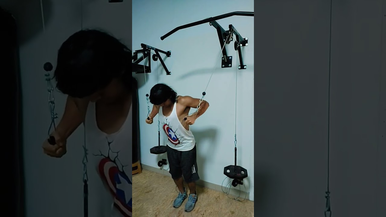 pectoral en sistema polea 