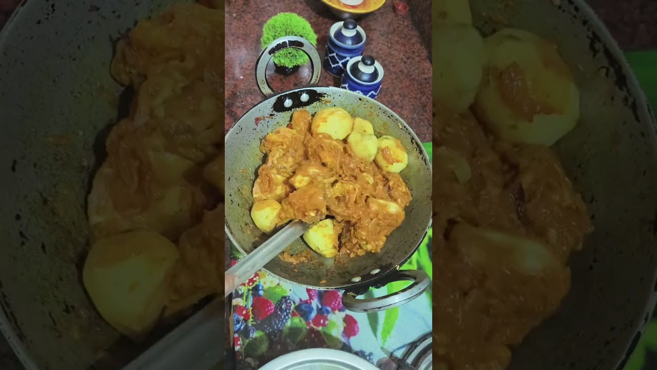 Pulao and chicken kosa 😋😋............#trending#longvideo #@sa_na_.#tastyfood