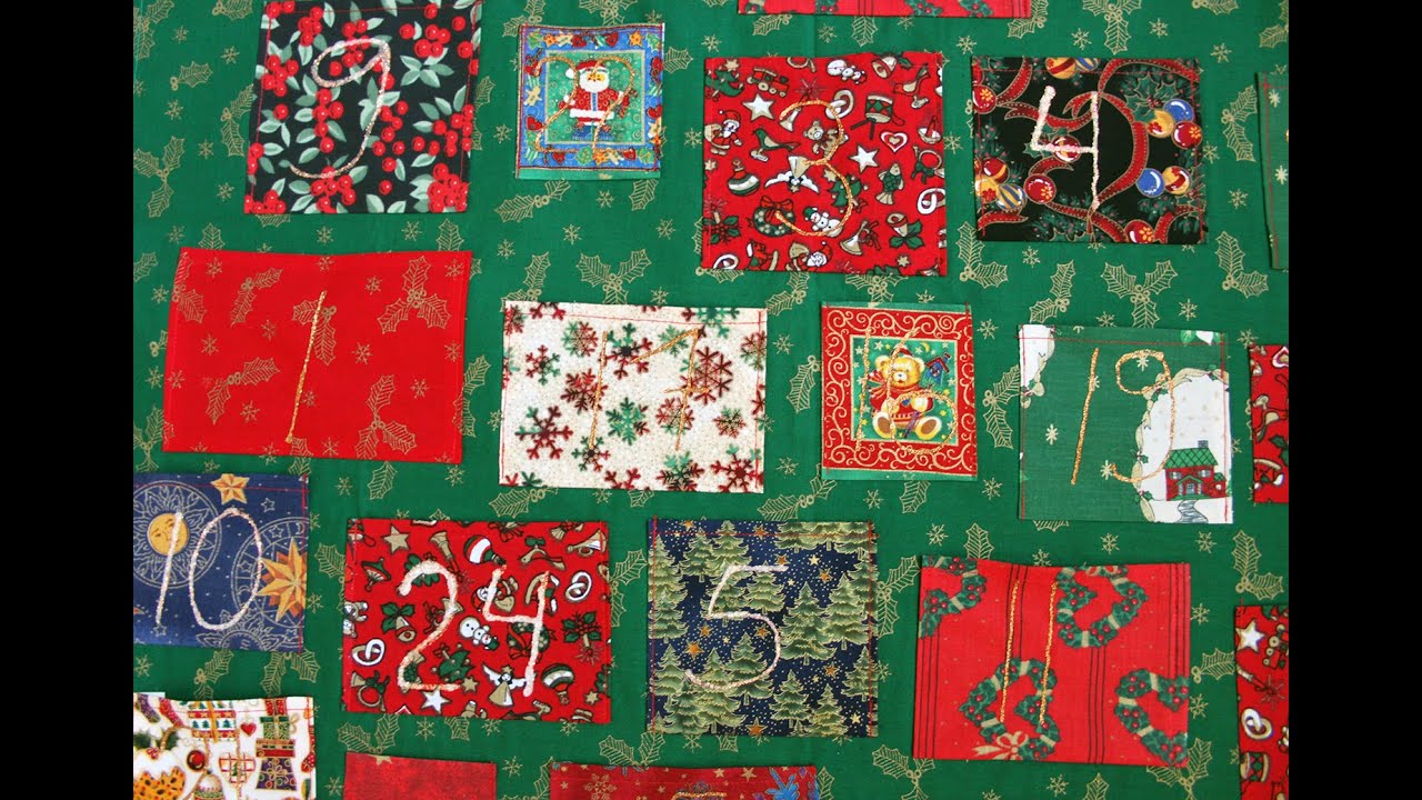 Advent calendar with pockets