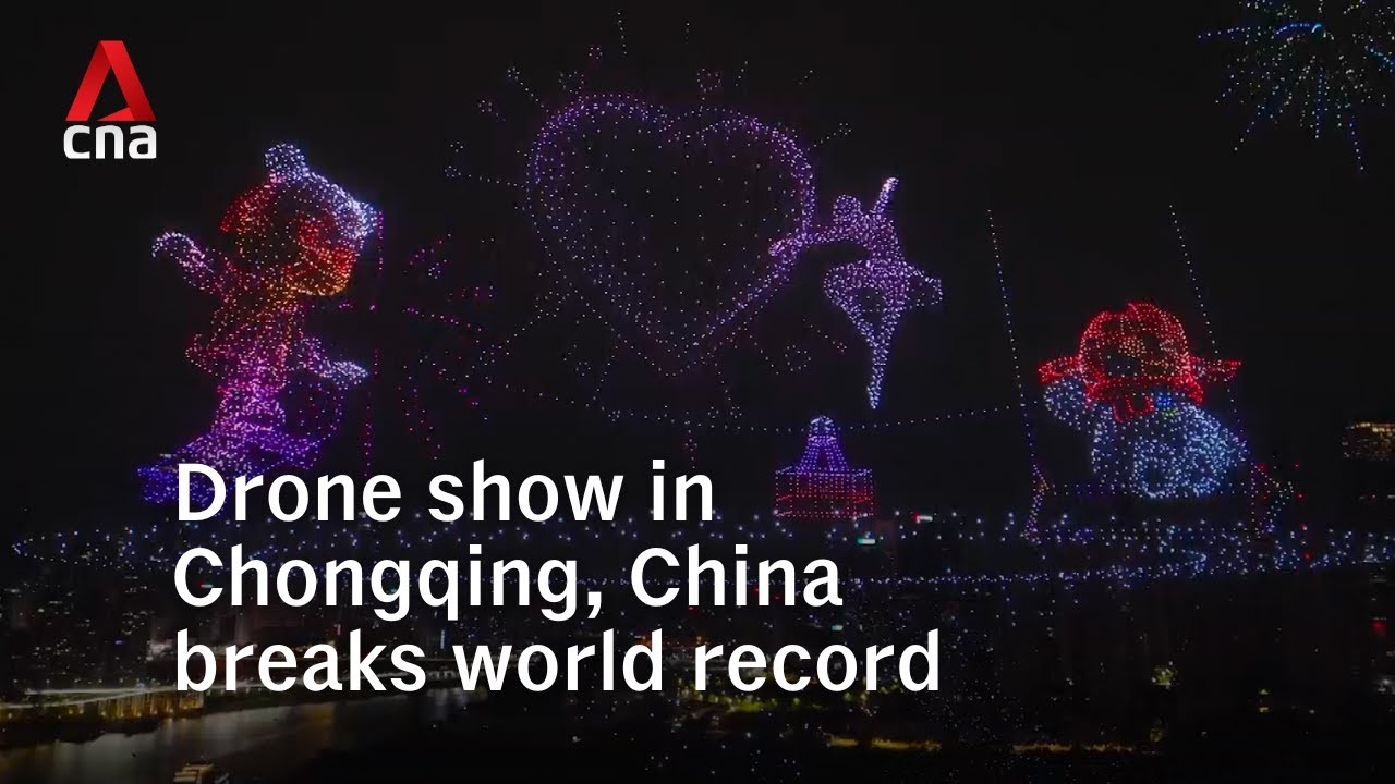 Record-breaking drone show in Chongqing, China features 11,787 drones