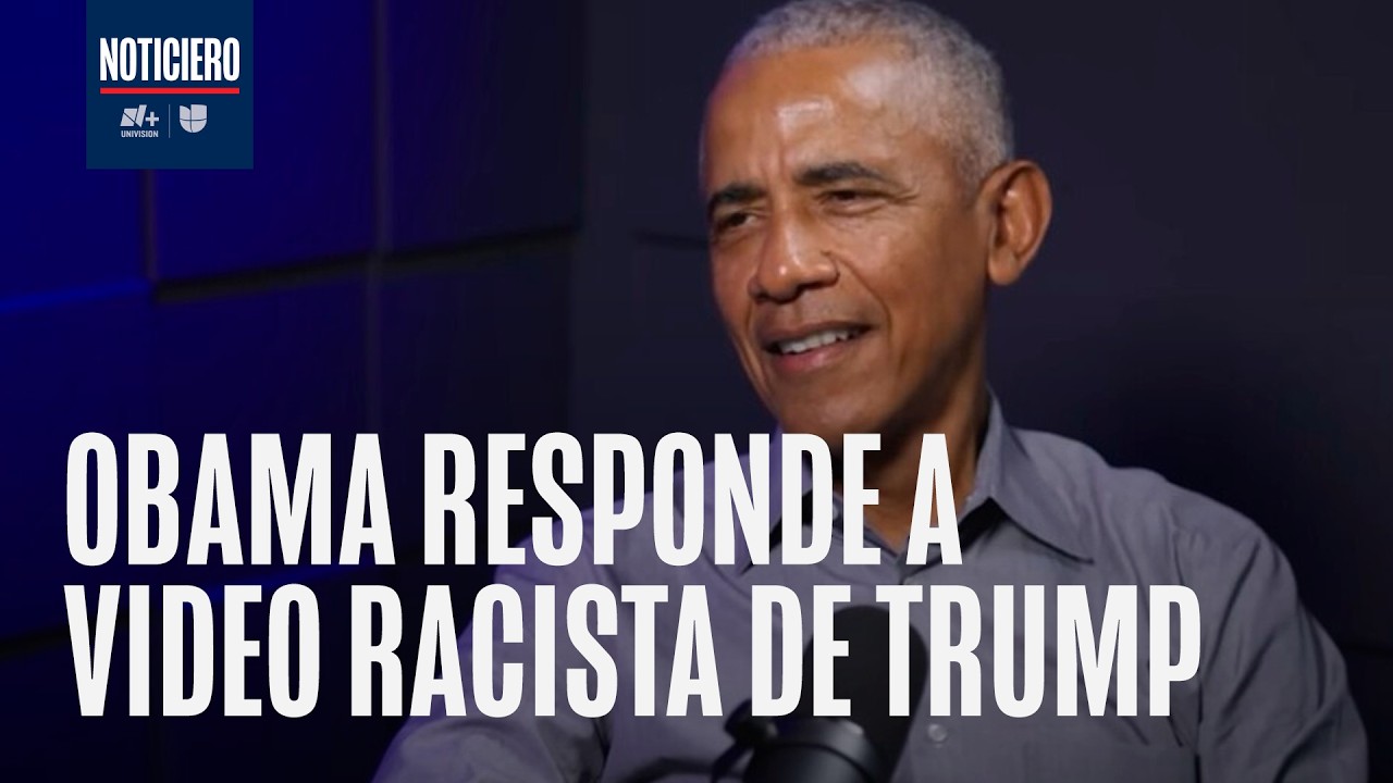 Obama rompe el silencio tras video racista en red social de Trump: 
