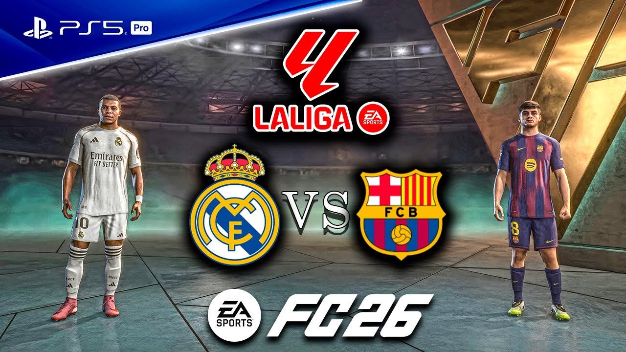 FC 26 &ndash; Real Madryt vs Barcelona &raquo; La Liga El Cl&aacute;sico 25/26 [PS5 Pro] 4K Pełny mecz