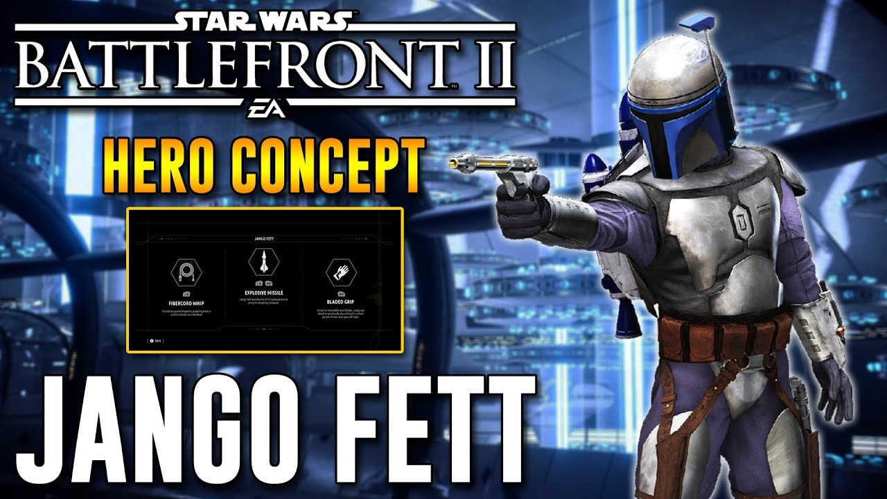 Jango Fett Hero Concept - Abilities, Star Cards, Emotes & More! Star Wars Battlefront 2