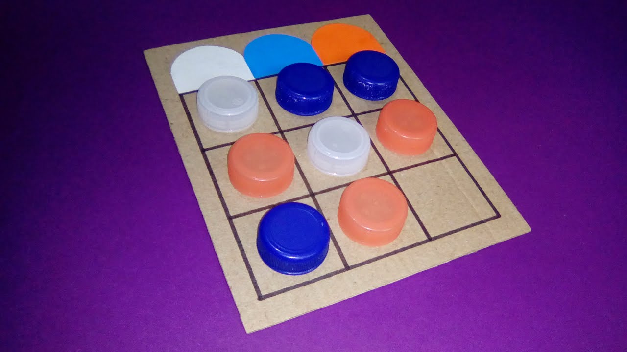 Como fazer incrível jogo de tabuleiro e quebra-cabeça | jogos fáceis com materiais recicláveis